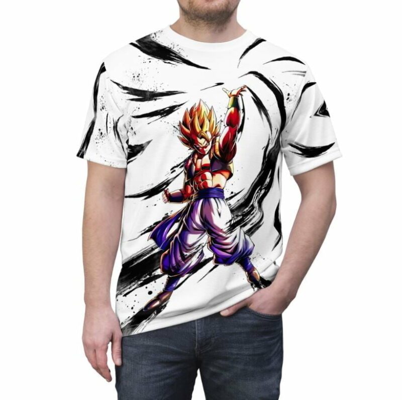 Super Red Gogeta Dragon Ball all over print T-shirt