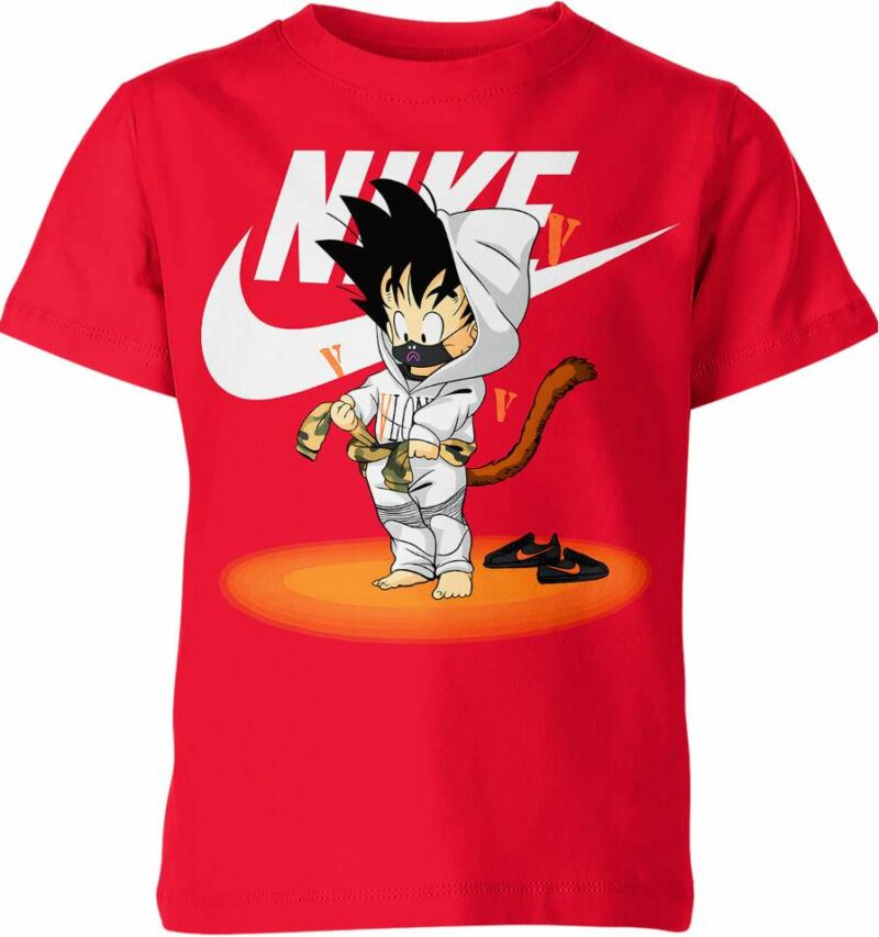 Son Goku From Dragon Ball Z Nike Shirt